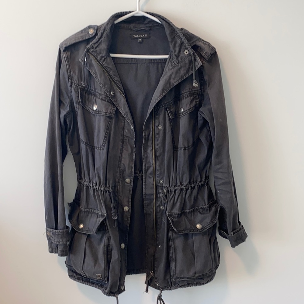 Aritzia Talula Charcoal Grey Jacket